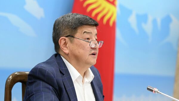 Министрлер кабинетинин төрагасынын орун басары, экономика жана финансы министри Акылбек Жапаров - Sputnik Кыргызстан