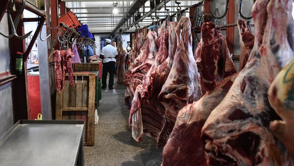 Продажа мяса. Архивное фото - Sputnik Кыргызстан