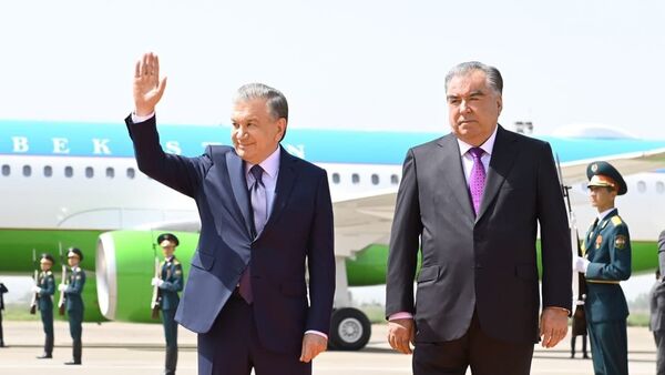 Официальный визит президента РУ Шавката Мирзиёева в Республику Таджикистан - Sputnik Кыргызстан