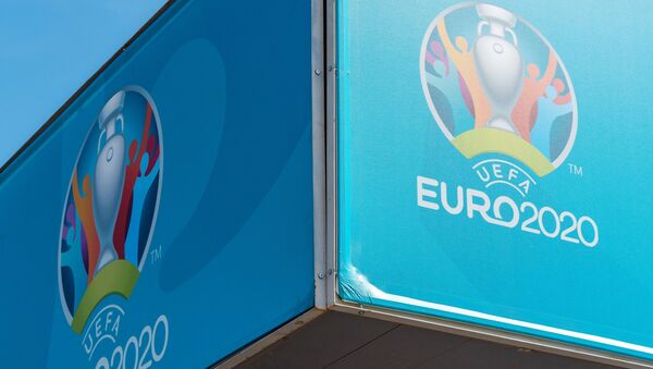 Логотип чемпионата Европы по футболу - 2020. Архивное фото - Sputnik Кыргызстан