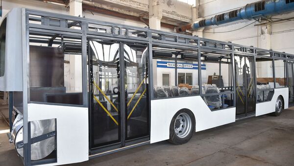 Производство электрических и электро-гибридных низкопольных городских автобусов - Sputnik Кыргызстан