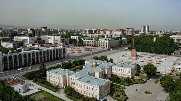 Площадь Ала-Тоо в Бишкеке с высоты. Архивное фото - Sputnik Кыргызстан