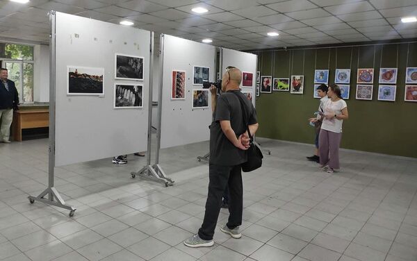 Выставка организована при поддержке посольства России в Кыргызстане. Она продлится до 27 июня, вход свободный. - Sputnik Кыргызстан