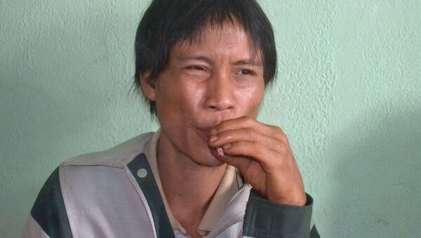 Выросший в джунглях вьетнамец Хо Ван Ланг. Архивное фото - Sputnik Кыргызстан