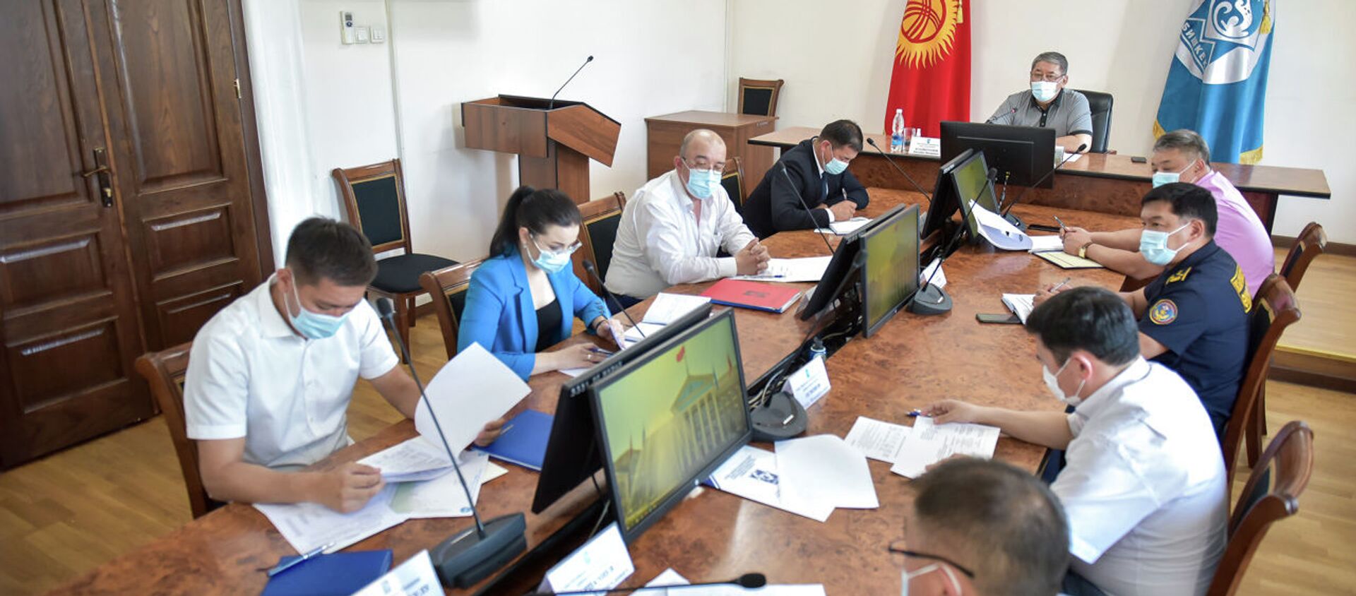 Заседание в мэрии по эпидемиологической обстановке в Бишкеке - Sputnik Кыргызстан, 1920, 30.06.2021