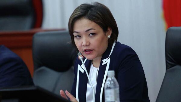 Вице-спикер Жогорку Кенеша Аида Касымалиева на заседании. Архивное фото - Sputnik Кыргызстан