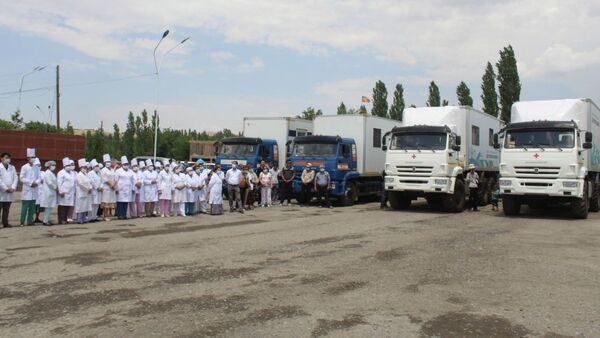 Работа мобильных клиник в Лейлекский район - Sputnik Кыргызстан