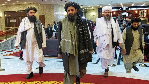 Представители Талибана на международной мирной конференции в Москве. Архивное фото - Sputnik Кыргызстан