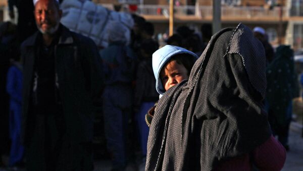 Беженцы из провинции Газни в Афганистане - Sputnik Кыргызстан