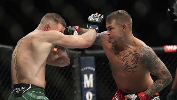 Дастин Порье против Конора МакГрегора на UFC 264 на T-Mobile арене в Лас-Вегасе (США) - Sputnik Кыргызстан