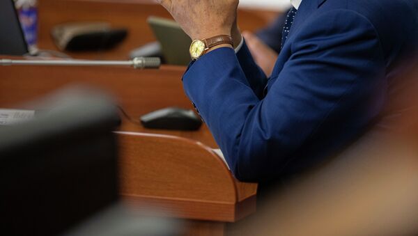 Депутат Жогорку Кенеша на заседании. Архивное фото - Sputnik Кыргызстан