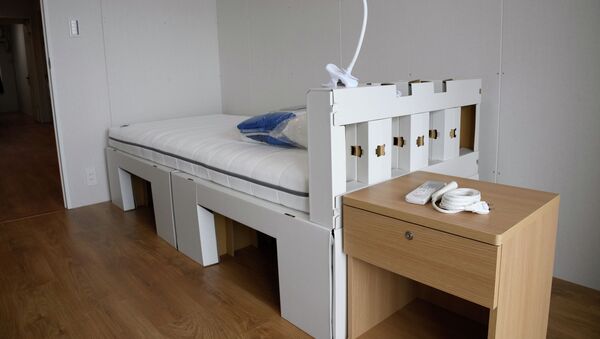 Антисекс-кровать в олимпийской деревне в Токио - Sputnik Кыргызстан