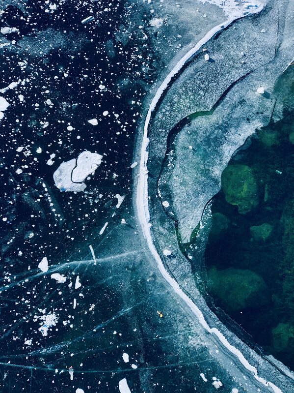 Италиялык фотограф Matteo Lava тарткан Тоңгон линиялар сүрөтү Абстракция номинациясында үчүнчү орунду алды - Sputnik Кыргызстан