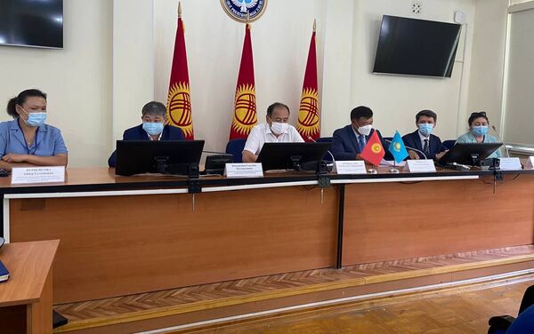 На церемонии передачи груза посол РК Рапиль Жошыбаев сообщил, что доставка первой партии вакцины организована правительством по заданию президента Касым-Жомарта Токаева - Sputnik Кыргызстан