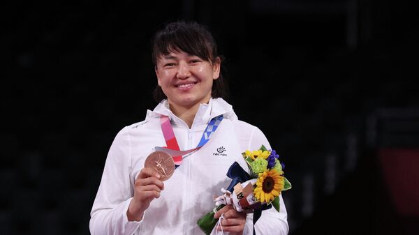 Бронзовая медалистка Олимпийских игр в Токио Мээрим Жуманазарова - Sputnik Кыргызстан