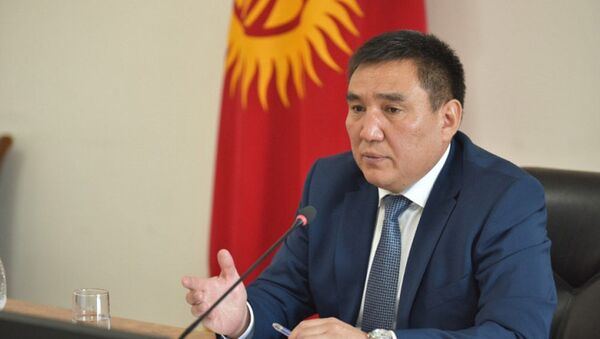 Исполняющий обязанности мэра Бишкека Таалайбек Сарыбашов на заседании мэрии - Sputnik Кыргызстан