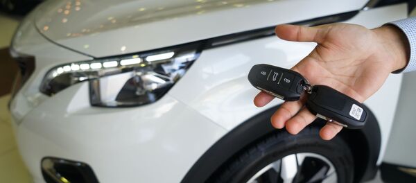 Унаанын ачкычын кармап турган адам. Архив - Sputnik Кыргызстан