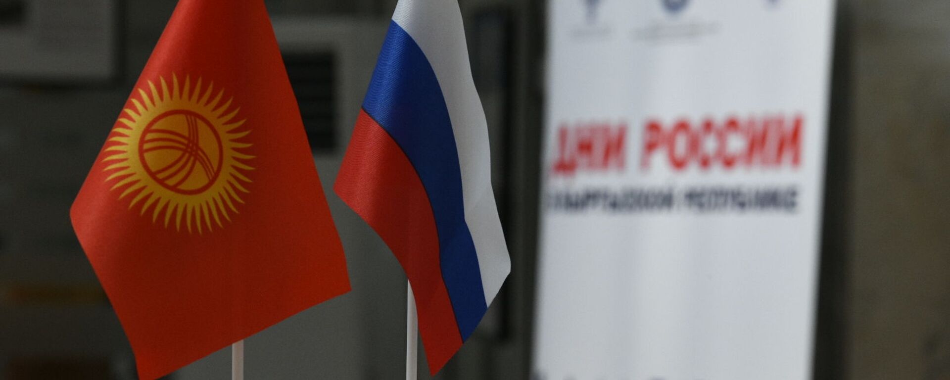 Кыргызстандын жана Россиянын желектери - Sputnik Кыргызстан, 1920, 13.08.2021