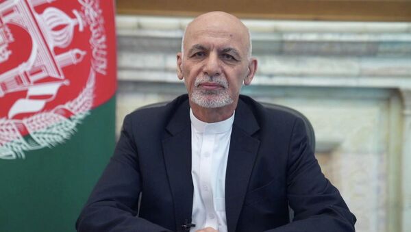 Президент Афганистана Ашраф Гани обращается к нации в Кабуле, Афганистан. 14 августа 2021 года - Sputnik Кыргызстан