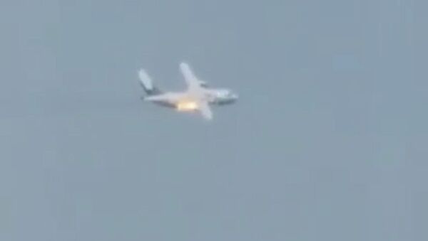 Самолет Ил-112В разбился в Подмосковье. Кадры из соцсетей - Sputnik Кыргызстан