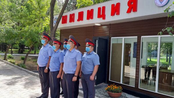 Отделение милиции №20 на территории парка имени Панфилова. Архивное фото - Sputnik Кыргызстан