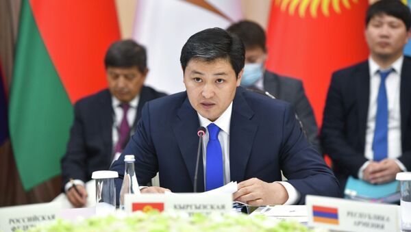  Председатель кабинета министров КР Улукбек Марипов на очередном заседании Евразийского межправительственного совета в Чолпон-Ате - Sputnik Кыргызстан
