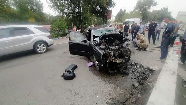 Последствия ДТП на трассе Бишкек — Токмок - Sputnik Кыргызстан