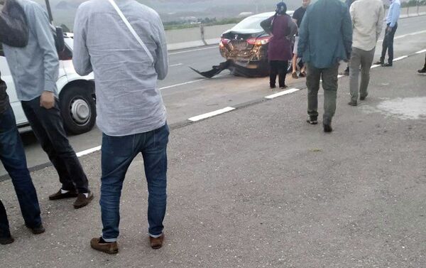 Микроавтобус, перевозивший журналистов, попал в ДТП в Иссык-Кульской области - Sputnik Кыргызстан