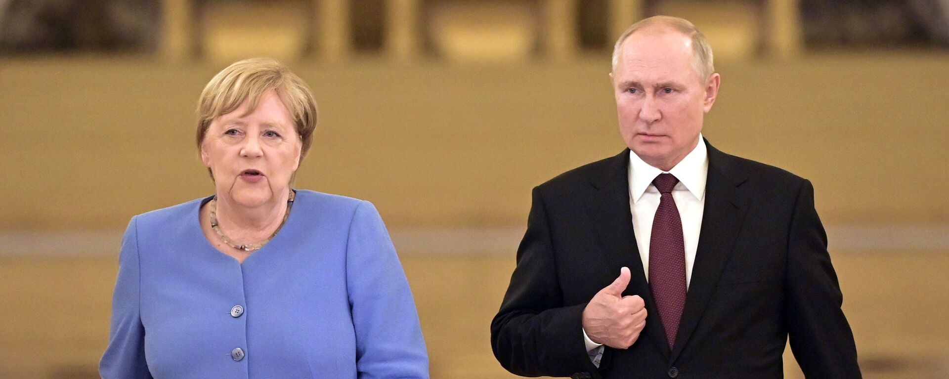 Встреча президента РФ В. Путина с канцлером Германии А. Меркель - Sputnik Кыргызстан, 1920, 20.08.2021