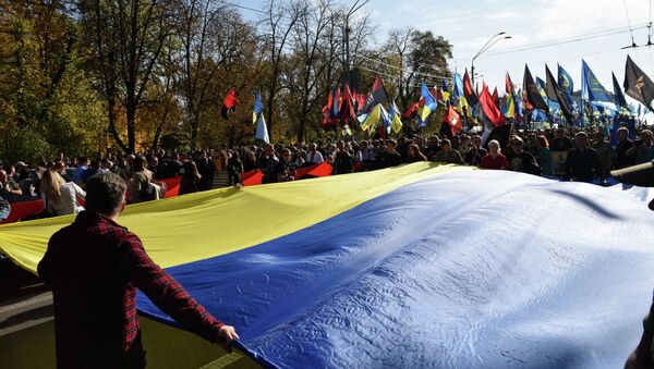 Марш националистов на Украине. Архивное фото - Sputnik Кыргызстан