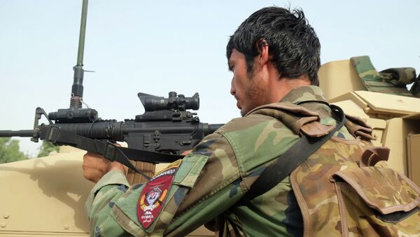 Военнослужащий правительственных войск Афганистана. Архивное фото - Sputnik Кыргызстан