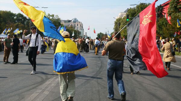 Участники Марша защитников Украины в Киеве. Архивное фото - Sputnik Кыргызстан
