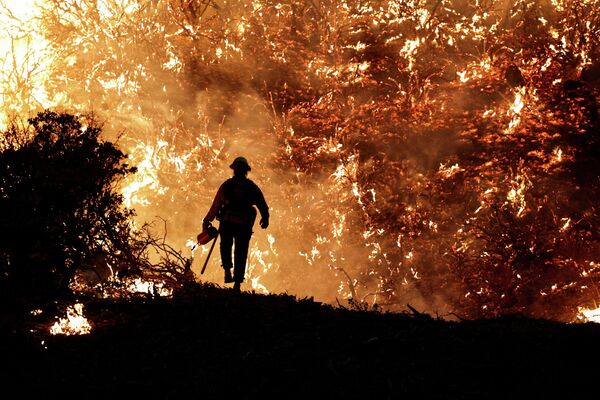 Лесные пожары в Калифорнии в США - Sputnik Кыргызстан