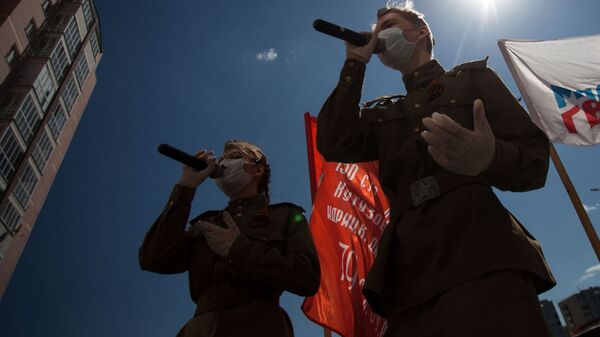 Выступление артистов в день победы. Архивное фото - Sputnik Кыргызстан