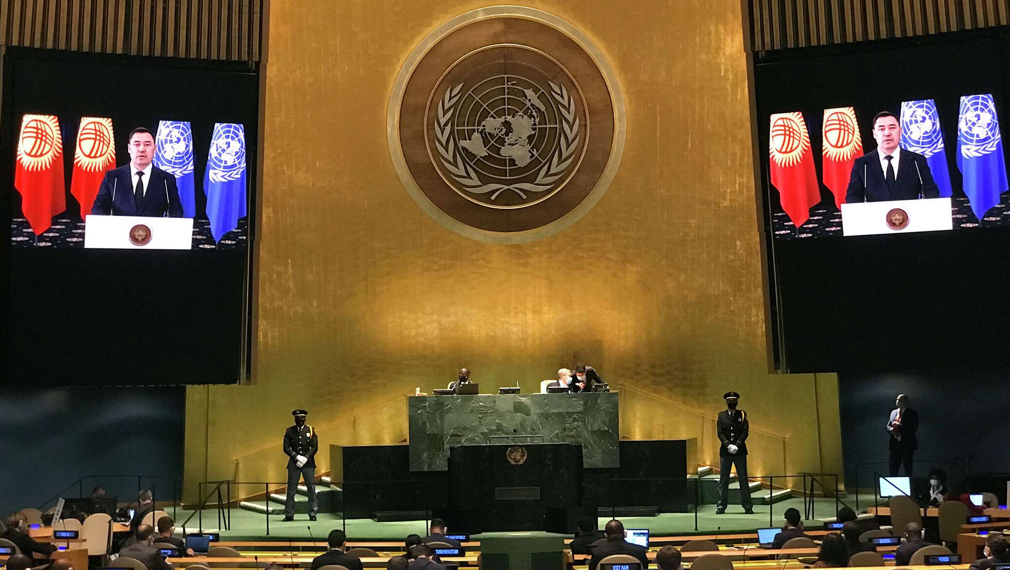 Оон азия. Садыр Жапаров ООН. 76-Й сессии Генассамблеи ООН. Генассамблея ООН 2022. Саммит ООН 2022.