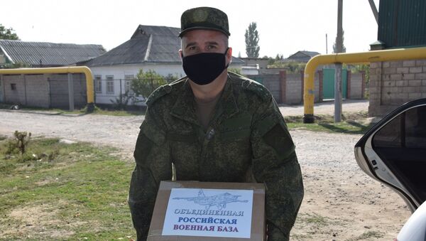 Военнослужащий объединенной российской военной базы в Канте - Sputnik Кыргызстан