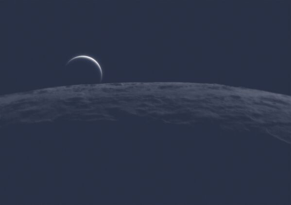 Снимок Beyond the Limb французского фотографа Nicolas Lefaudeux, ставший победителем в категории Our Moon конкурса Royal Observatory’s Astronomy Photographer of the Year 13 - Sputnik Кыргызстан
