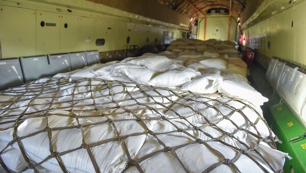 Гуманитарная помощь доставленная в Афганистан. Архивное фото - Sputnik Кыргызстан