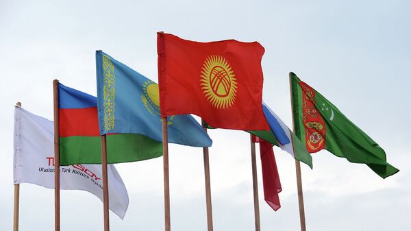 Флаги стран ТЮРКСОЙ. Архивное фото - Sputnik Кыргызстан