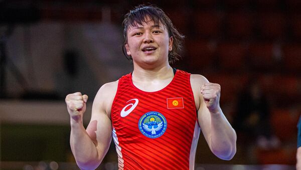 Кыргызстанская спортсменка, обладательница бронзовой медали Олимпиады в Токио Мээрим Жуманазарова. Архивное фото - Sputnik Кыргызстан