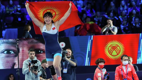 Кыргызстанская спортсменка Мээрим Жуманазарова. Архивное фото - Sputnik Кыргызстан