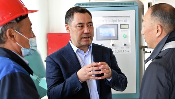 Президент Садыр Жапаров принял участие в запуске в эксплуатацию Сокулукской ГЭС-2 - Sputnik Кыргызстан