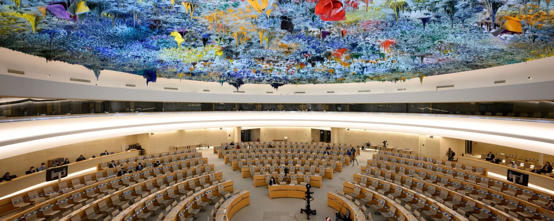 Зал заседания сессии Совета ООН по правам человека в Женеве. Архивное фото - Sputnik Кыргызстан, 1920, 14.10.2021