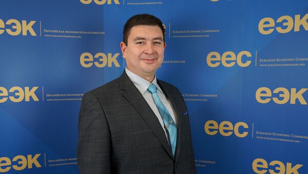 Заместитель директора департамента информационных технологий ЕЭК Рустам Джапаров - Sputnik Кыргызстан