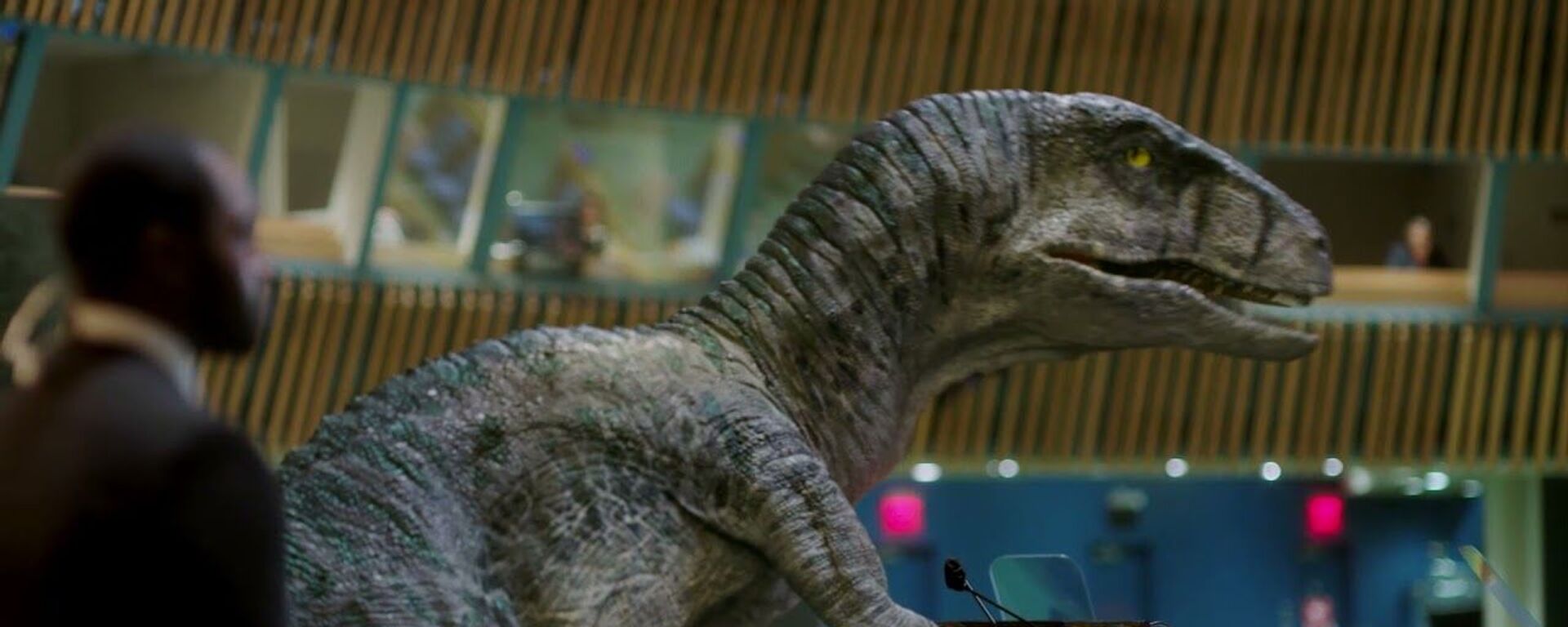Динозавр с трибуны ООН призвал людей не выбирать вымирание — видео - Sputnik Кыргызстан, 1920, 01.11.2021