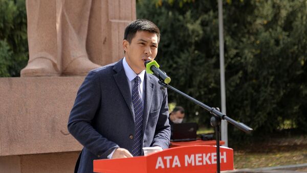 Кандидат в депутаты ЖК от партии Ата Мекен Эркинбек Нурбаев - Sputnik Кыргызстан
