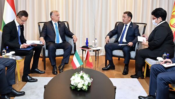 Встреча президента Садыра Жапарова с премьер-министром Венгрии Виктором Орбаном - Sputnik Кыргызстан