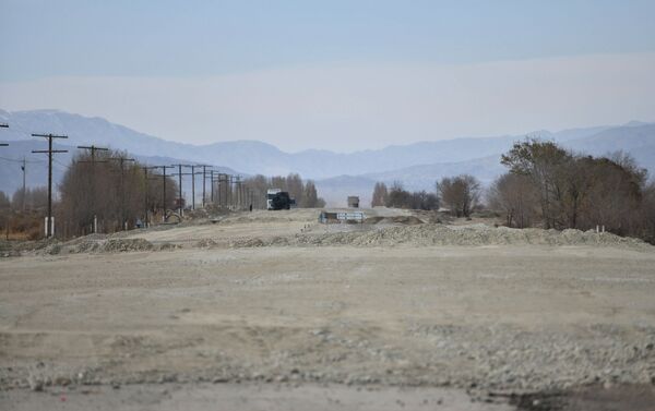 Ход строительства дороги Балыкчи - Каракол - Sputnik Кыргызстан