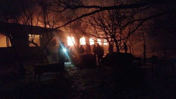 Пожар в школе в Джалал-Абаде - Sputnik Кыргызстан