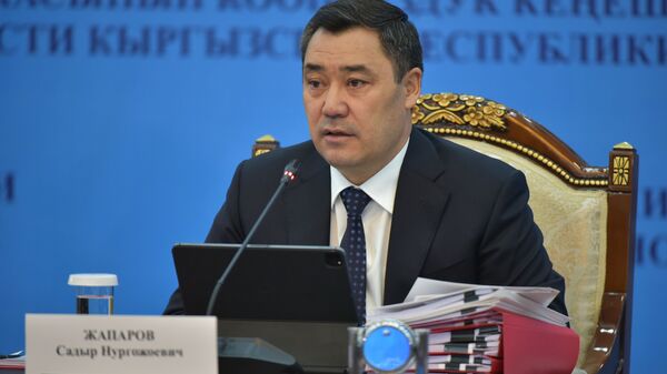 Президент Кыргызстана Садыр Жапаров на заседании Совета безопасности - Sputnik Кыргызстан